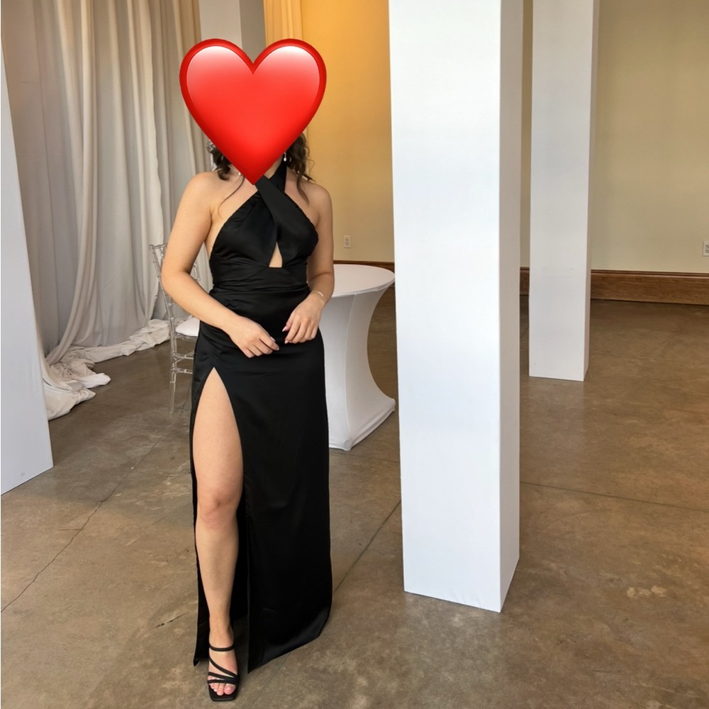 Show Me Your MuMu Black Backless Dress